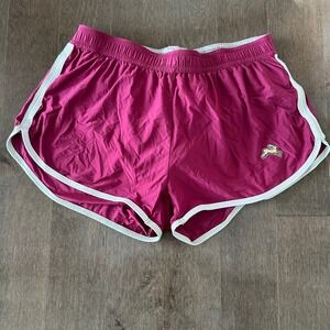 Tracksmith Womens Running Shorts 2" Lining Retro Classic Burgundy White Gray S